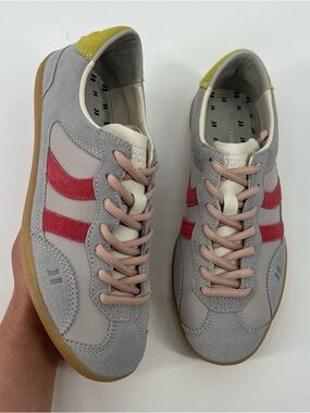 Coolway Light Blue Suede Pink Accent Retro Streetwear Sneakers Women's 9 SAMPLE